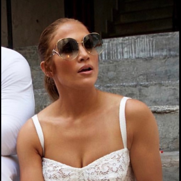 Gucci glasses, oversized, golden metal frame - Picture 13 of 13